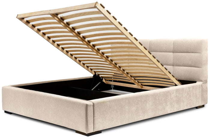 Trae Mobler Faro 160 x 200 cm Gestoffeerd Bed Beige