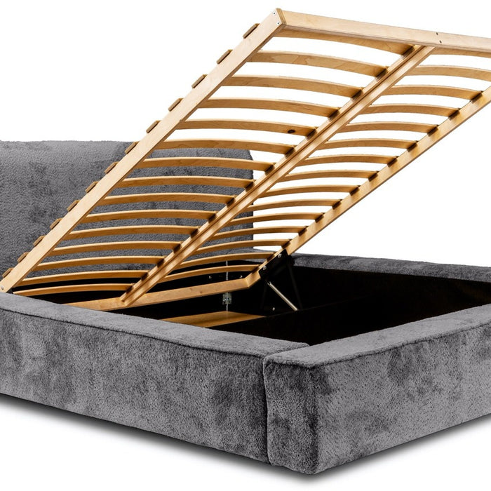 Trae Mobler Fatima 180 x 200 cm Gestoffeerd Bed Tingrijs