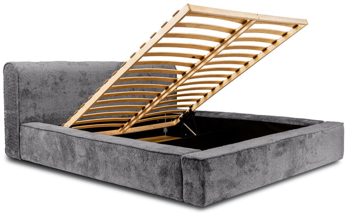 Trae Mobler Fatima 180 x 200 cm Gestoffeerd Bed Tingrijs