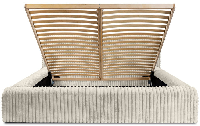 Trae Mobler Hana 140 x 200 cm Gestoffeerd Bed Creme