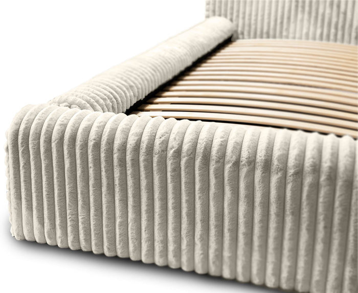 Trae Mobler Hana 140 x 200 cm Gestoffeerd Bed Creme