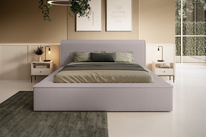 Trae Mobler Fatima 160 x 200 cm Gestoffeerd Bed Taupe