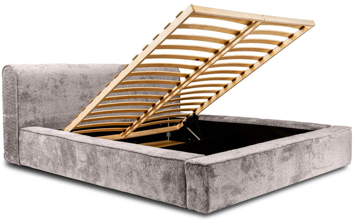 Trae Mobler Fatima 160 x 200 cm Gestoffeerd Bed Taupe