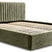 Trae Mobler Vegas 140 x 200 cm Gestoffeerd Bed Olijfgroen