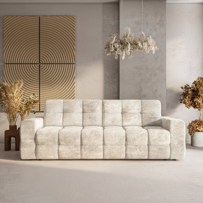 Trae Mobler Lussi 3-Zits Slaapbank Creme