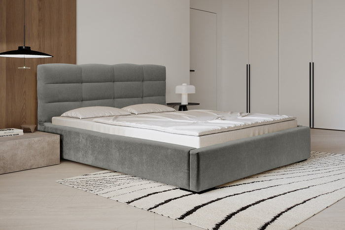Trae Mobler Faro 140 x 200 cm Gestoffeerd Bed Grijs