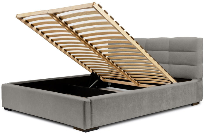 Trae Mobler Faro 140 x 200 cm Gestoffeerd Bed Grijs