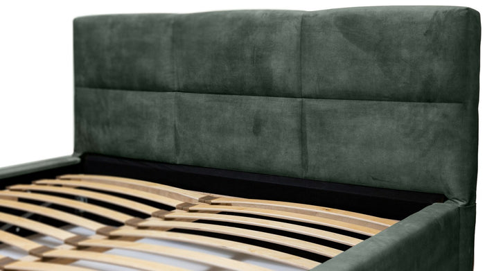 Trae Mobler Porto 180 x 200 cm Gestoffeerd Bed Bosgroen