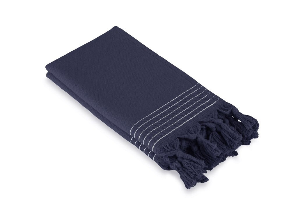 Walra - Gastendoek Soft Cotton Hamam - 2x 30x50 - Navy