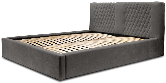 Trae Mobler Montana 180 x 200 cm Gestoffeerd Bed Donkergrijs