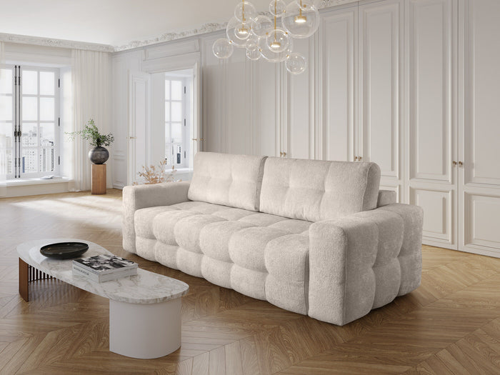 Trae Mobler Lussi 3-Zits Slaapbank Creme