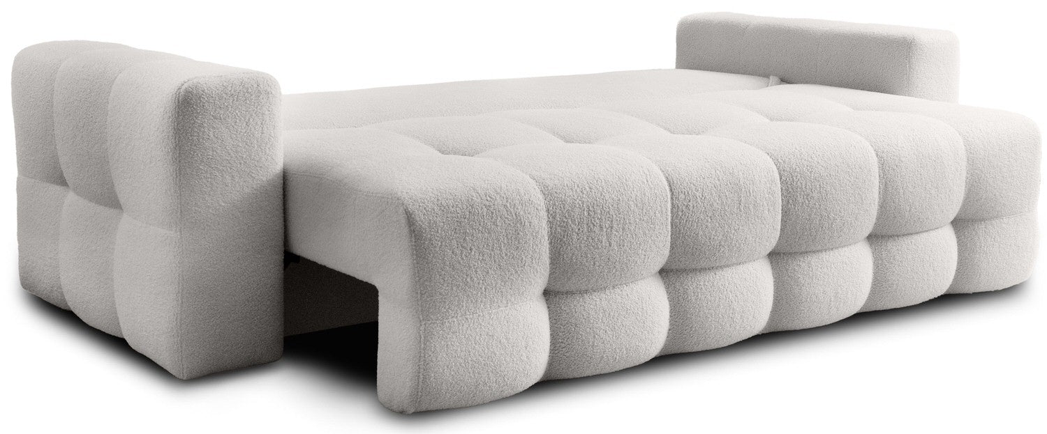 Trae Mobler Lussi 3-Zits Slaapbank Naturel Bouclé