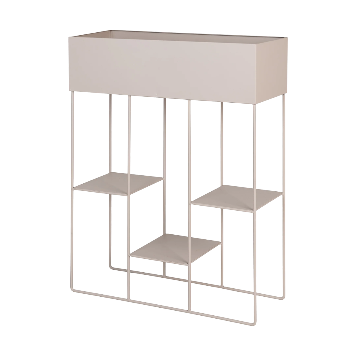 Artichok Pepijn Staande Metalen Plantenbak Beige