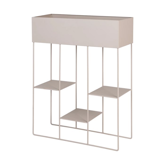 Artichok Pepijn Staande Metalen Plantenbak Beige