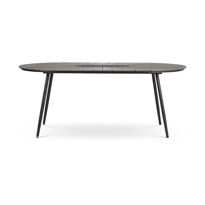 Lisomme Liam ovale tuintafel polywood - 195 x 103 cm