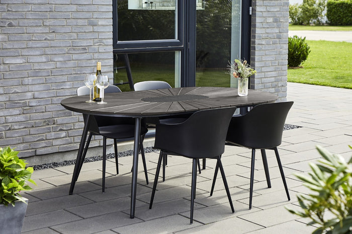 Lisomme Liam ovale tuintafel polywood - 195 x 103 cm