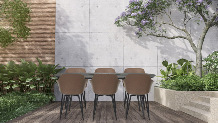 Lisomme Liam ovale tuintafel polywood - 195 x 103 cm