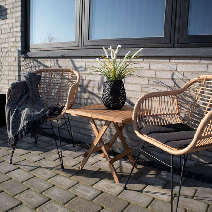 Artichok Jennifer inklapbare houten tuintafel - 50 x 50 cm