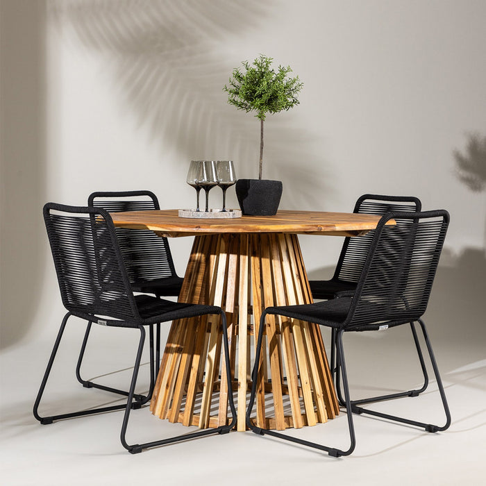 Nest outdoor Malin Ronde Houten Tuintafel Acaciahout - Ø 120 cm