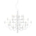2097|30 by Gino Sarfatti kroonluchter transparant wit