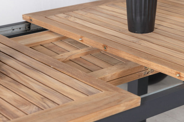 Nest outdoor Arvin Uitschuifbare Tuintafel met Teakhouten Blad