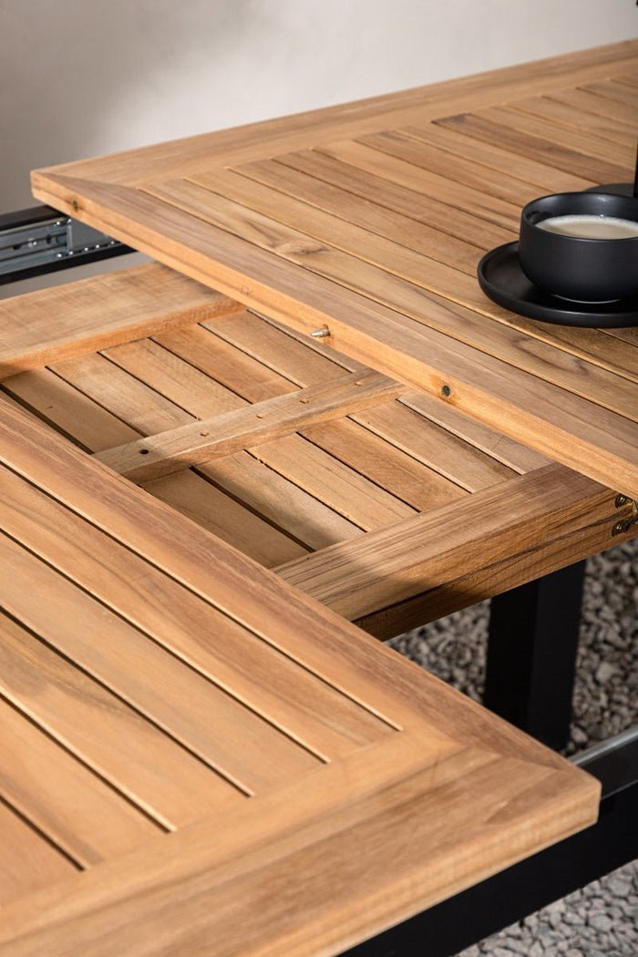 Nest outdoor Arvin Uitschuifbare Tuintafel met Teakhouten Blad