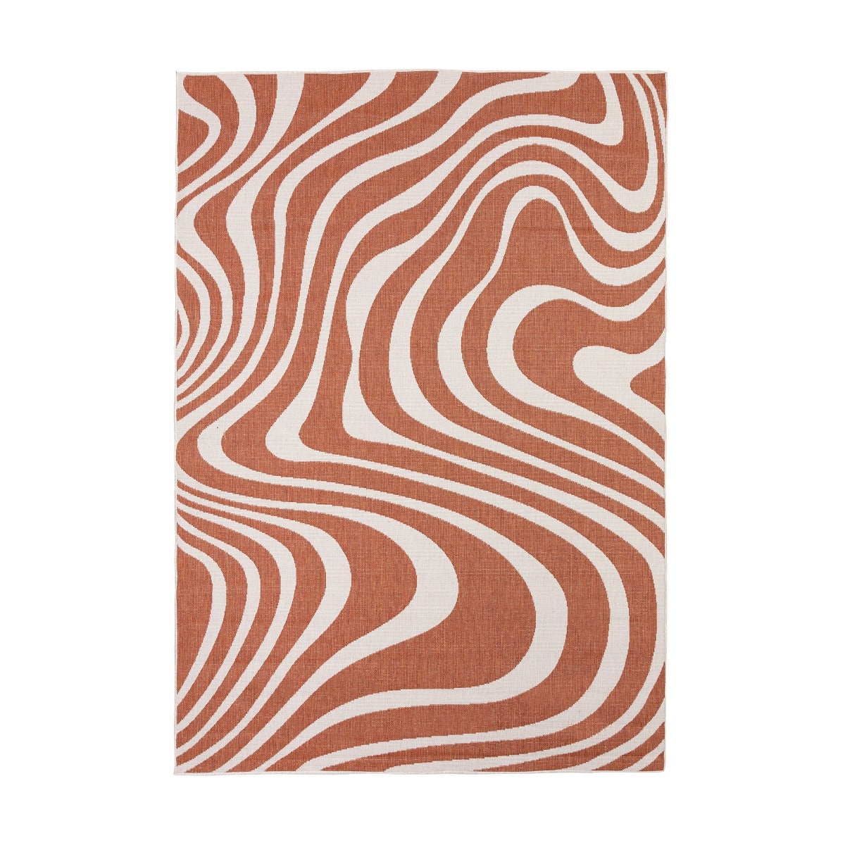 Interieur05 Buitenkleed Swirl Roest 160x230cm
