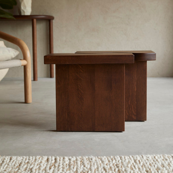 Tikamoon - Eikenhouten bijzettafel