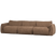 WOOOD Baggy 3-Zits Bank - Geweven Chenille - Bruin - 81x309x101