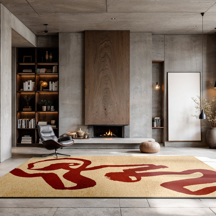 Louis de Poortere Ribbon Vloerkleed 240 x 340 cm - Red