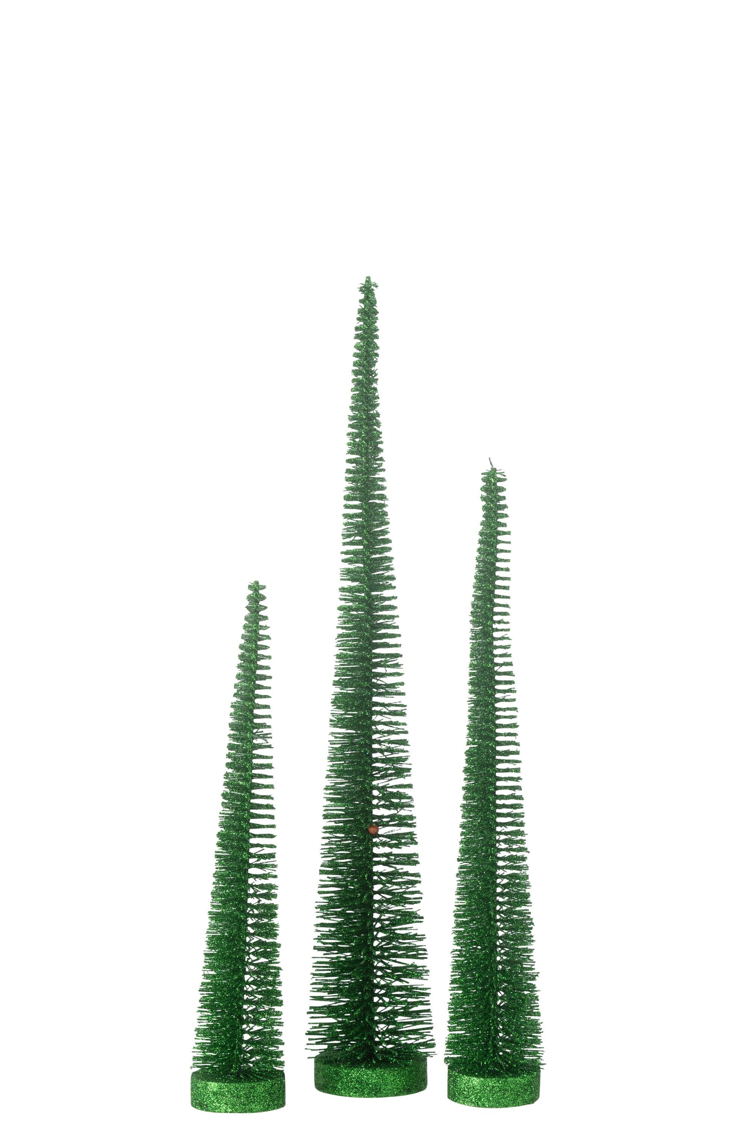 J-Line decoratie Kerstboom decoratief Glitter - kunststof -