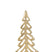 J-Line decoratie boom Op Voet  - aluminium|hout - goud - lar