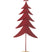 J-Line decoratie Kerstboom Op Voet  + Ster - metaal|hout - rood - large