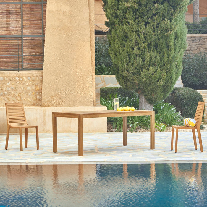 Tikamoon - Teo - Massief teakhouten tuintafel voor 6|8 personen.