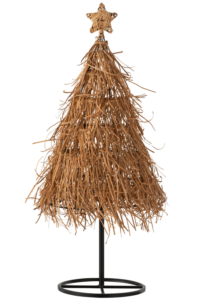 J-Line decoratie kerstboom Ster - jute - large