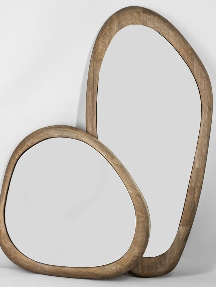 Vtw Living - Spiegel Hout Organisch - Asymmetrisch - 47,5 x 2 x 52 cm