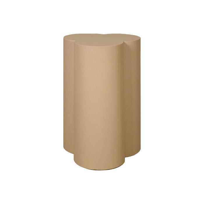 Bijzettafel Chatou - Beige - Metaal - 38x55x38cm (BxHxD)