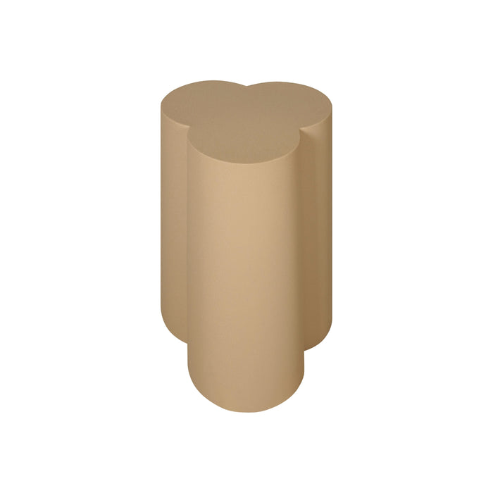 Bijzettafel Chatou - Beige - Metaal - 38x55x38cm (BxHxD)