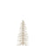 J-Line decoratie Kerstboom Glitter - metaal|kunststof - wit|
