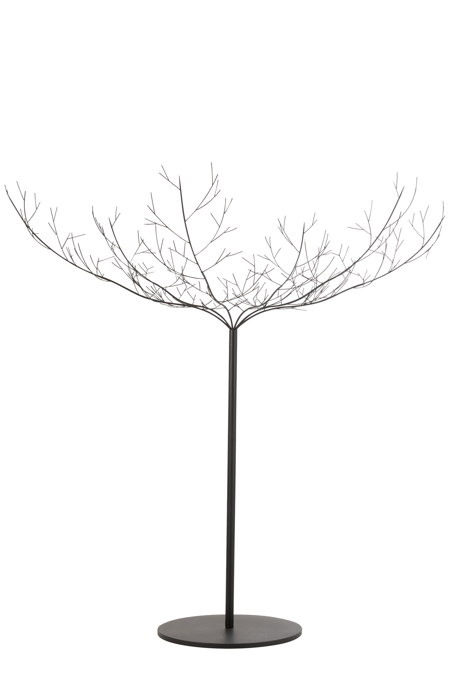 J-Line decoratie Boom - metaal - zwart - large