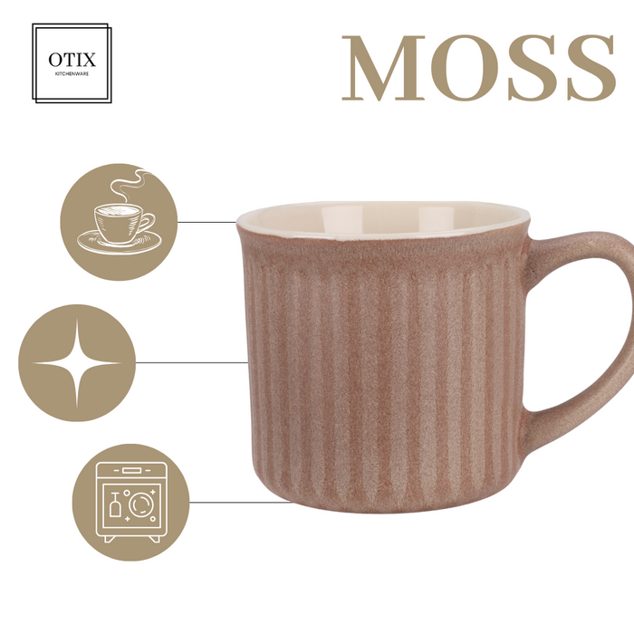 OTIX Koffiekopjes met Oor Set van 4 Koffietassen 200ml Theemok  Aar...