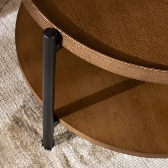 Bronx71 Salontafel Rio Ø58 cm rustiek eiken