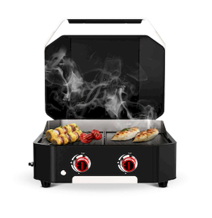 Cozze - Plancha 600 met Deksel en 2 Branders 65 cm 30Mbar 6.4KW