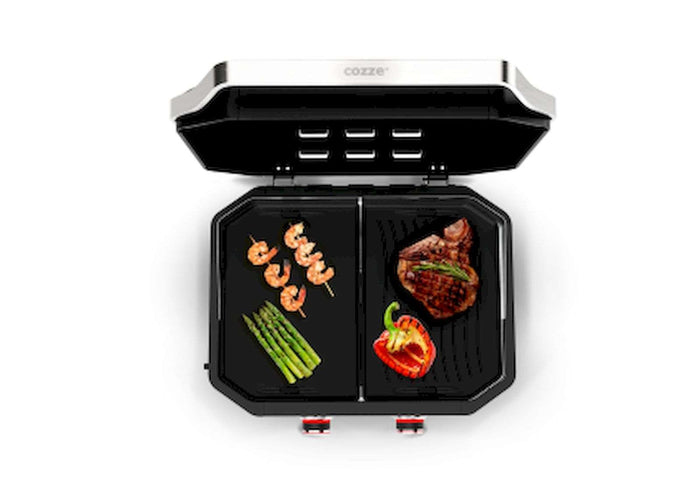 Cozze - Plancha 600 met Deksel en 2 Branders 65 cm 30Mbar 6.4KW