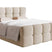 NADUVI Collection Chloe Boxspring met Opbergvak 160 x 200 cm - Bouclé - Ivoor