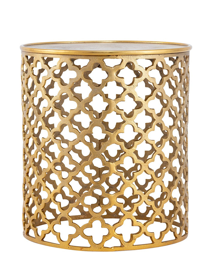 SVJ Bijzettafel Rond - 41 x 41 x 48 cm - Aluminium - Goud