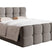 NADUVI Collection Chloe Boxspring met Opbergvak 140 x 200 cm - Bouclé - Grijs