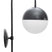 Mauro Ferretti Darky Street metalen wandlamp met witte glazen bol