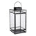 Mica Decorations Storm Vierkante Lantaarn - 25x25x50 cm - Zwart