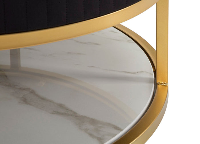 Mauro Ferretti Montpellier Salontafel in metaal stof hout